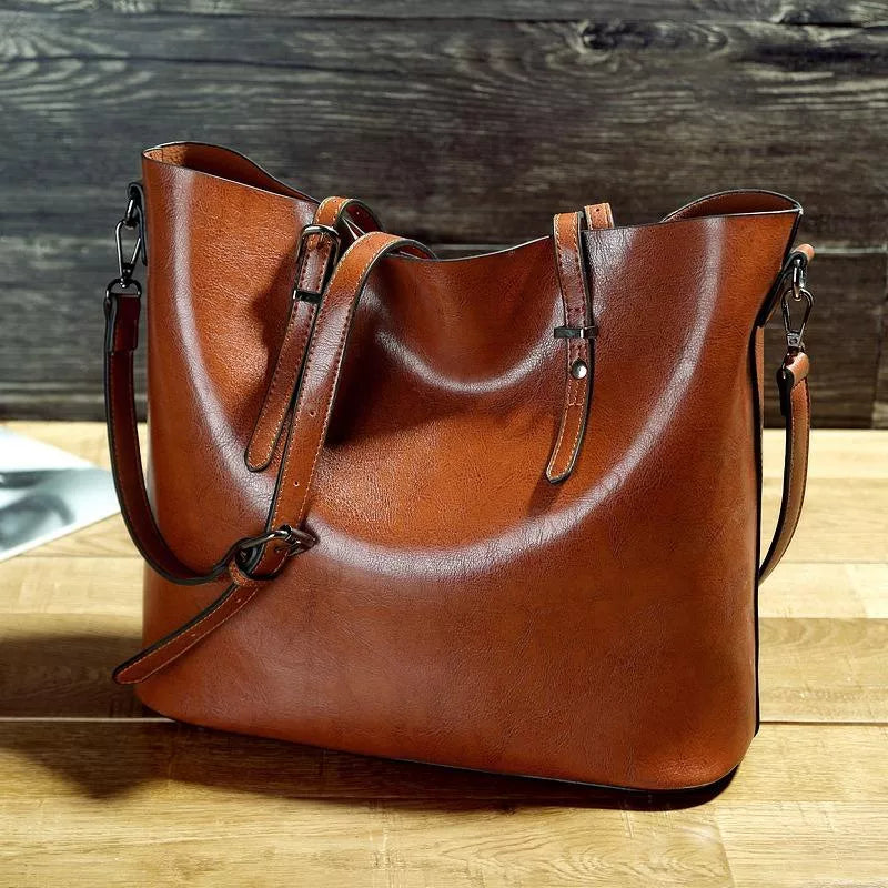 Taylor - Vintage leather shoulder handbag